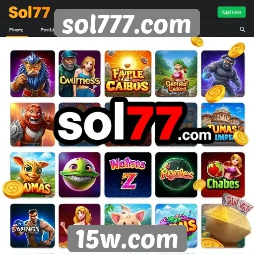 Opções de jogos disponíveis em sol777.com