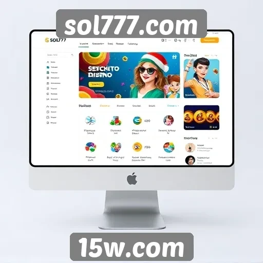 Análise da interface do usuário do site sol777.com